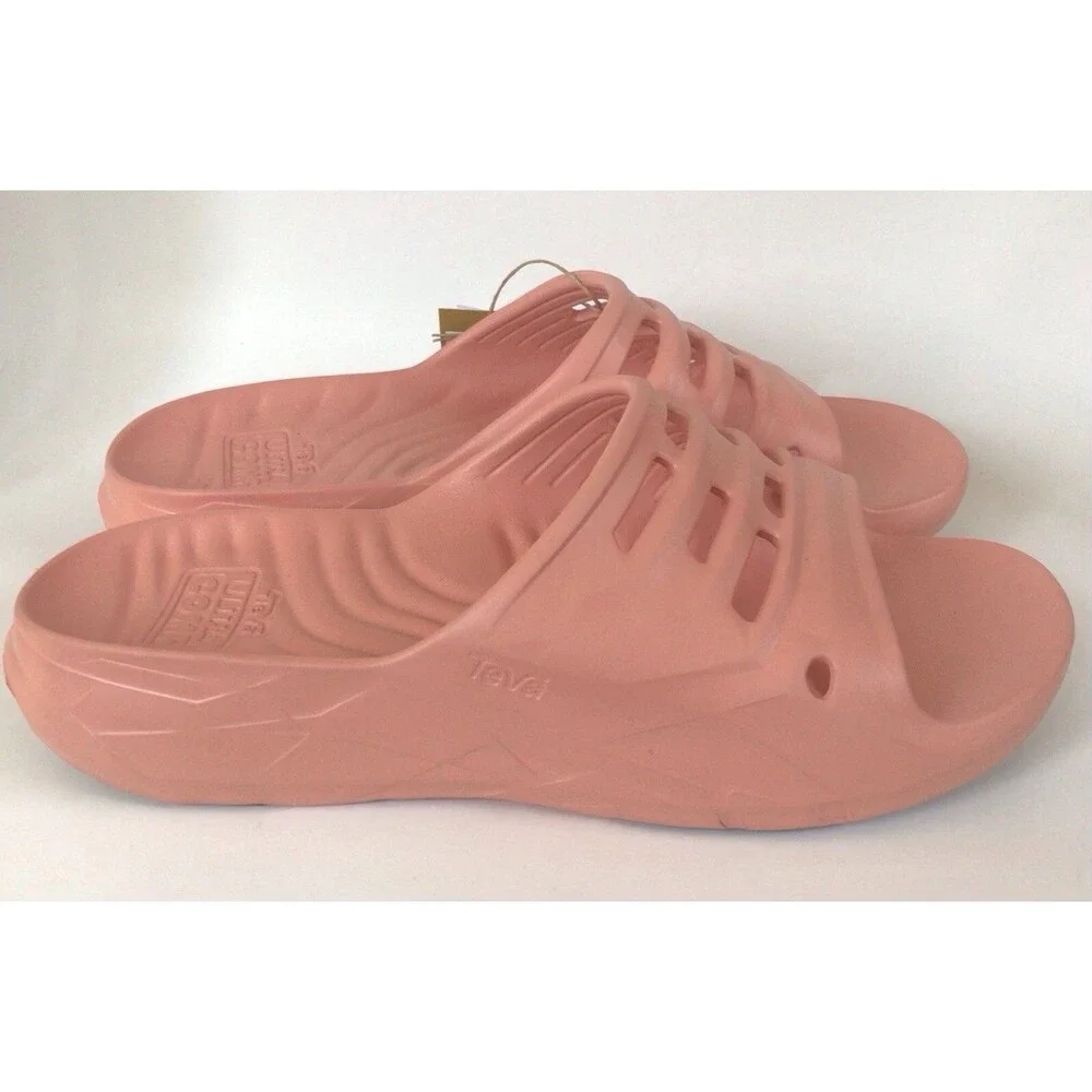 NEW TEVA Apretrail Slide Unisex Sandals, Blooming Dahlia (Size 12 Men/14 Woman)